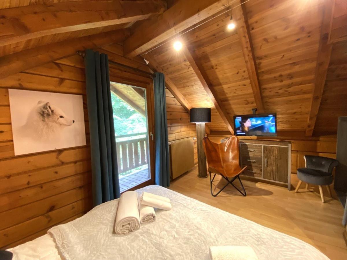 Le Renard Chalet En Bois Ла-Бресс Экстерьер фото