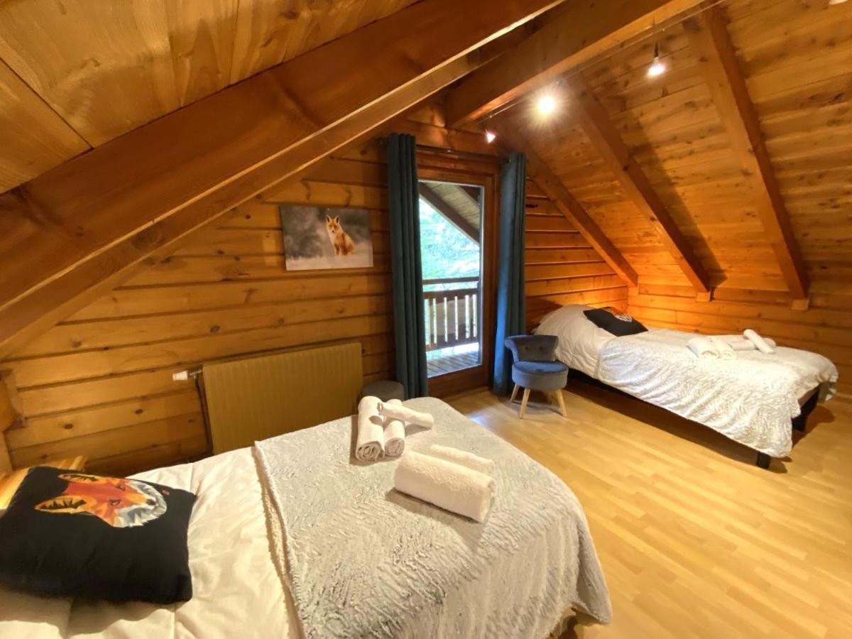 Le Renard Chalet En Bois Ла-Бресс Экстерьер фото